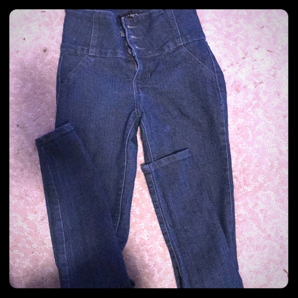 Dark classy skinny jeans